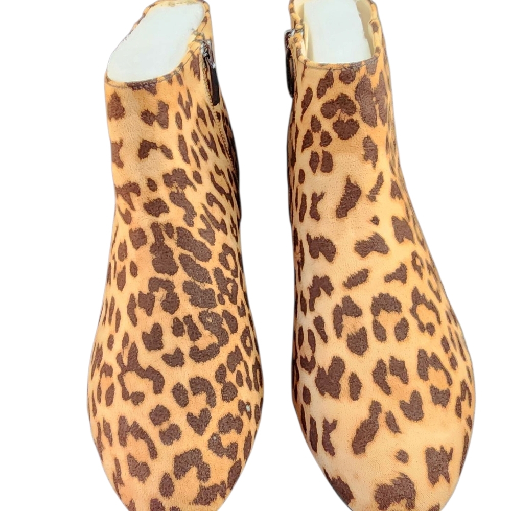Leopard Print Ankle Booties
